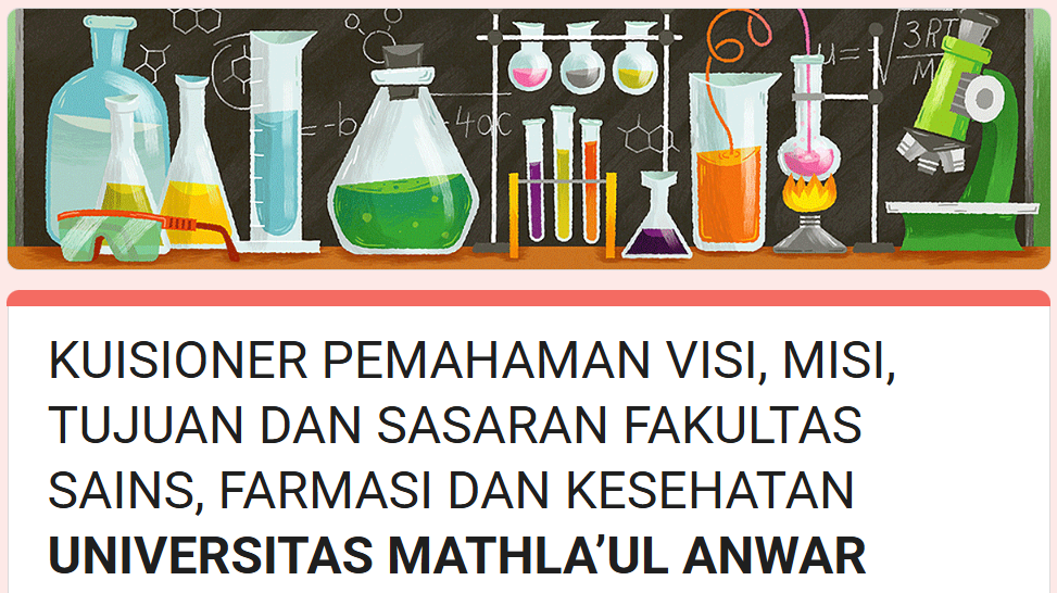 PENGUMUMAN PENGISIAN KUESIONER PEMAHAMAN VISI MISI TUJUAN DAN SASARAN FSFK